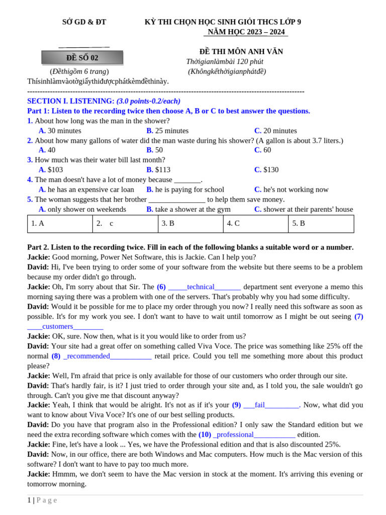 Practice Test 2 | PDF