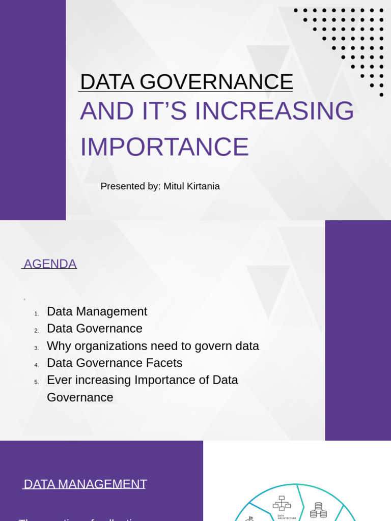 Importance of Data Governance Today | PDF