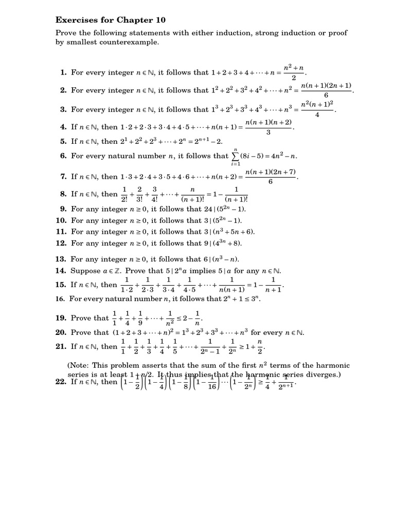 Exercises For Chapter 10 | PDF