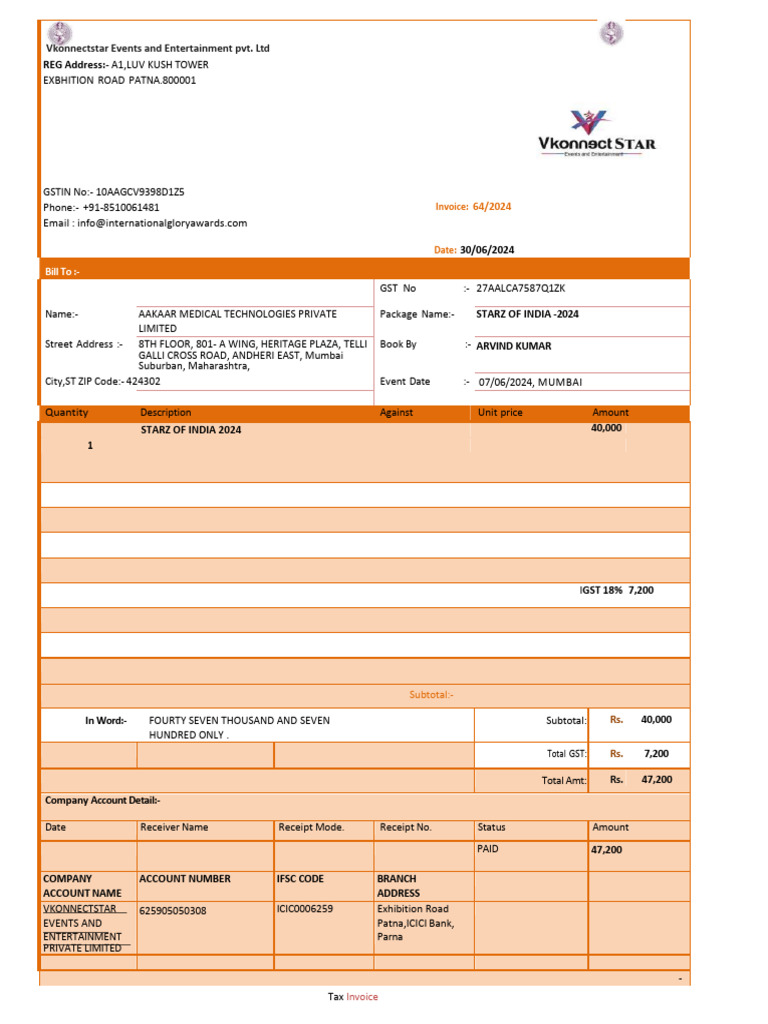 Aakar Medical Tax Invoice 3 | PDF