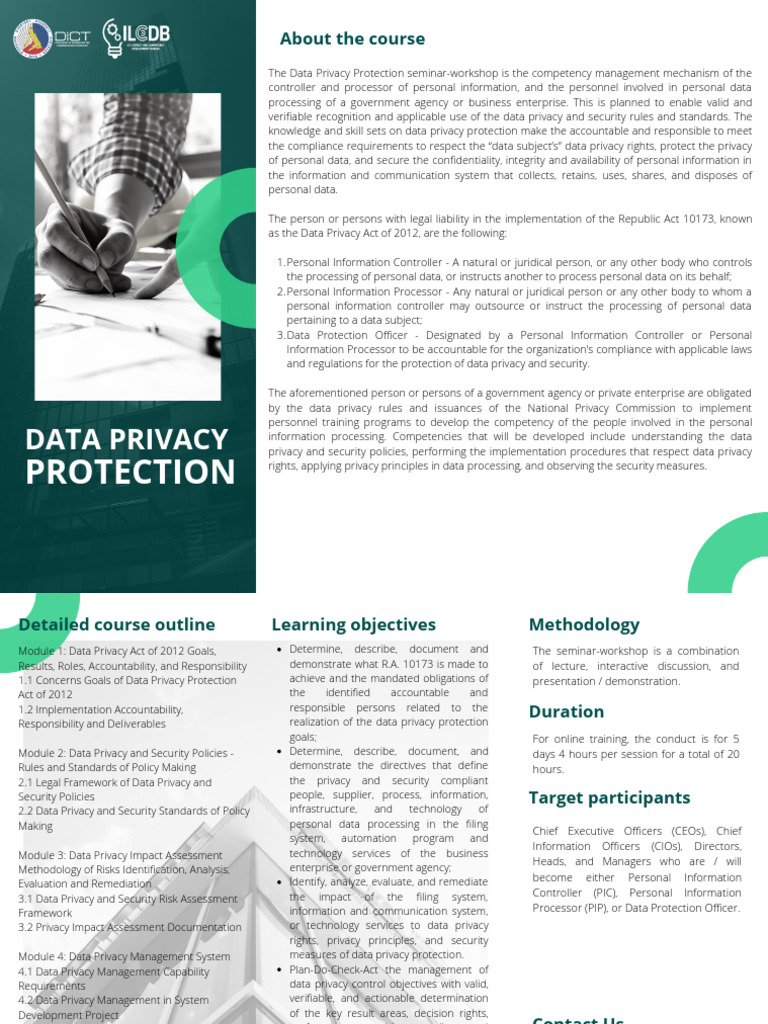 Course Primer Data Privacy Protection | PDF