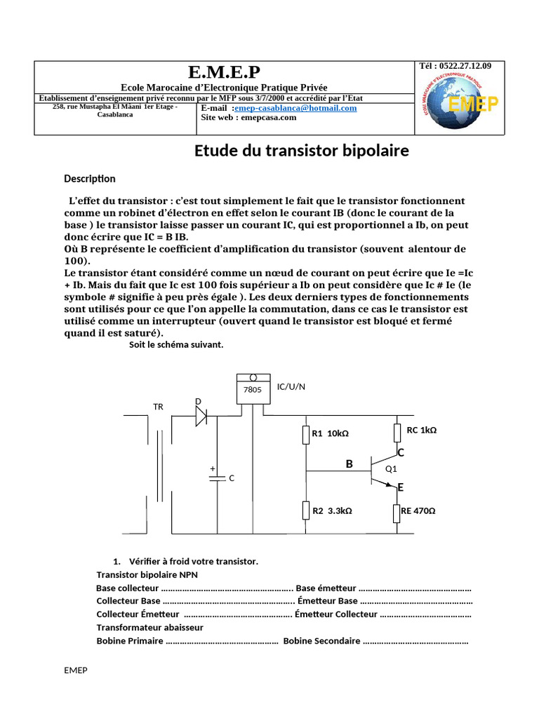 Transistor VCE | PDF
