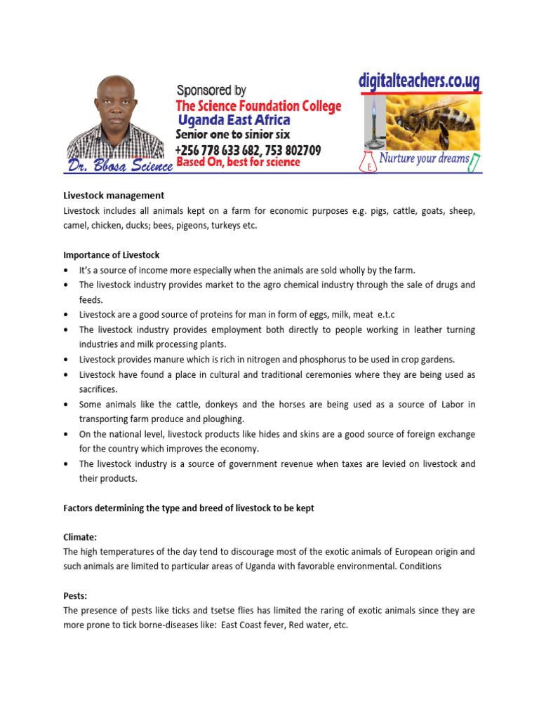 Livestock visual data 5