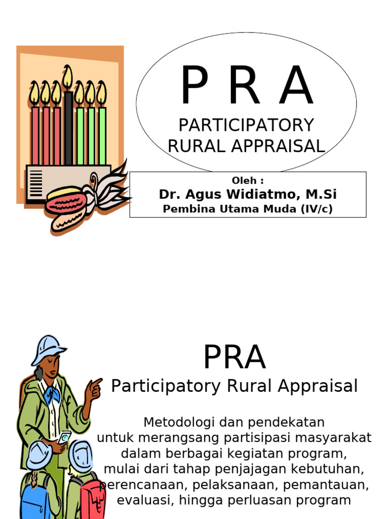Participatory Rural Appraisal: Dr. Agus Widiatmo, M.Si | PDF