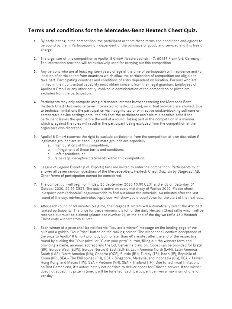 Bowling Team Competition Rules