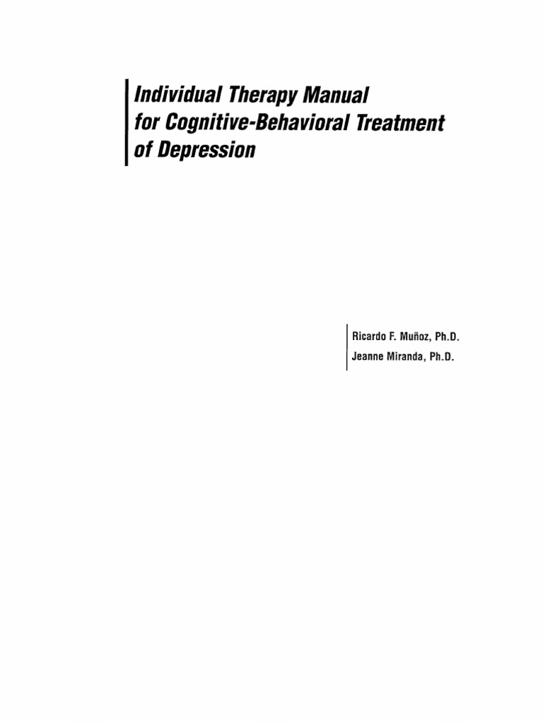 Behavior Therapy Manual