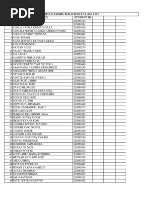 Class List