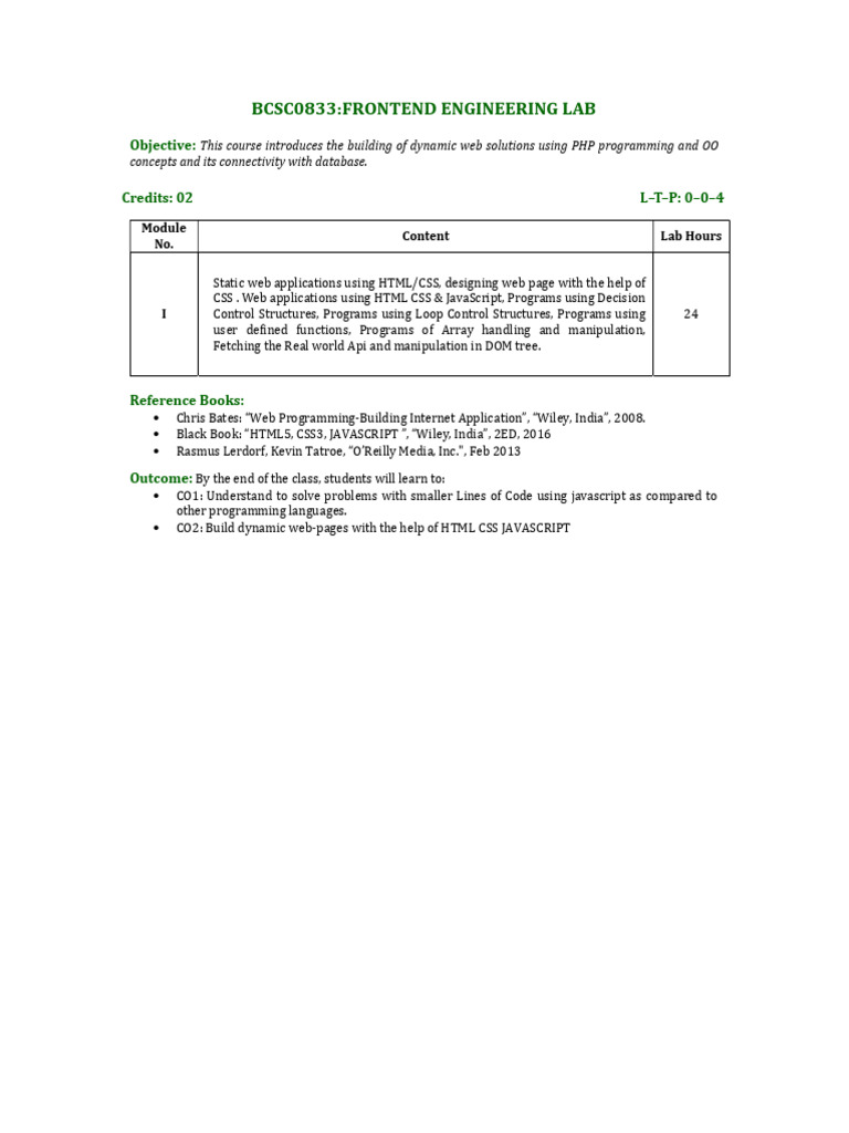 Web Technology Lab Pdf