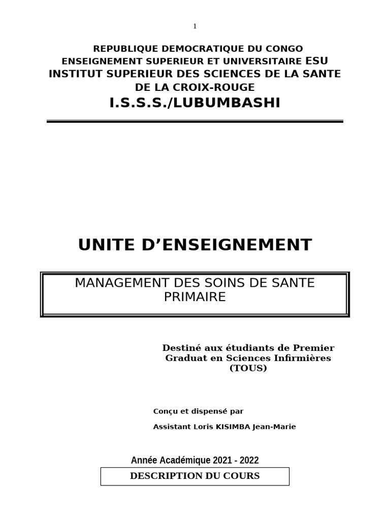 Management Des SSP | PDF