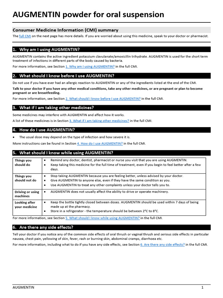 Augmentinsyr | PDF