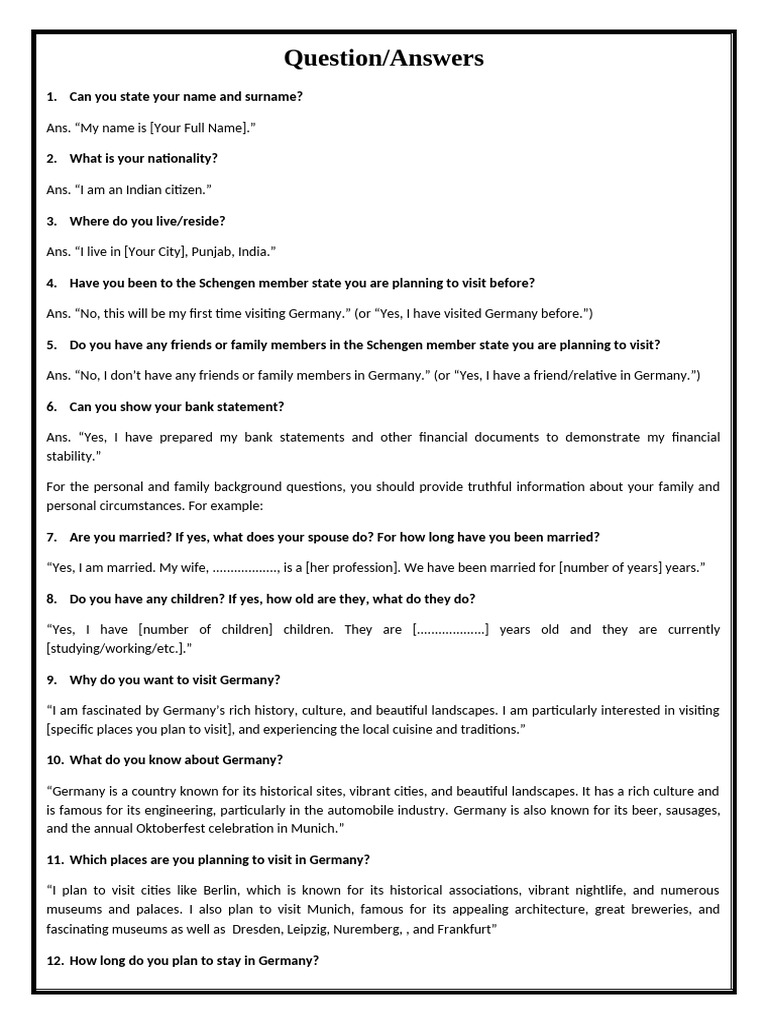 Question and Answer | PDF