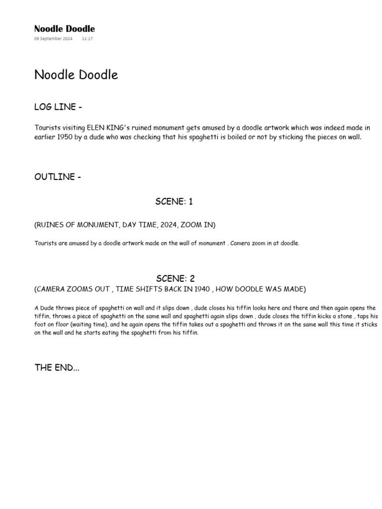 Noodle Doodle | PDF