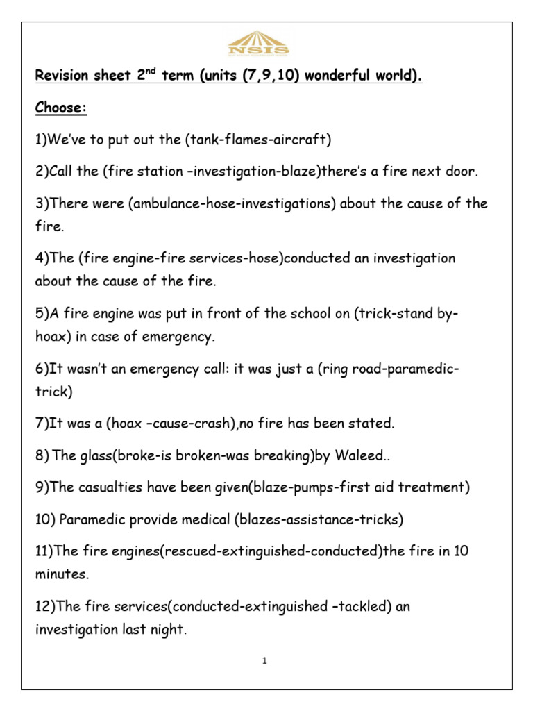 Fire Safety and Emergency Response Guide | PDF | Language Arts & Discipline