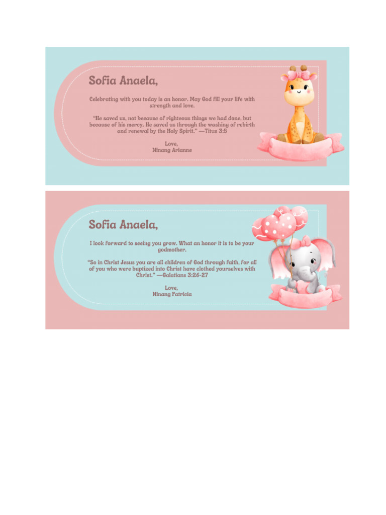 Baptism Card | PDF
