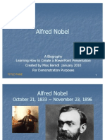 Biography Power Point Project SAMPLE Alfred Nobel