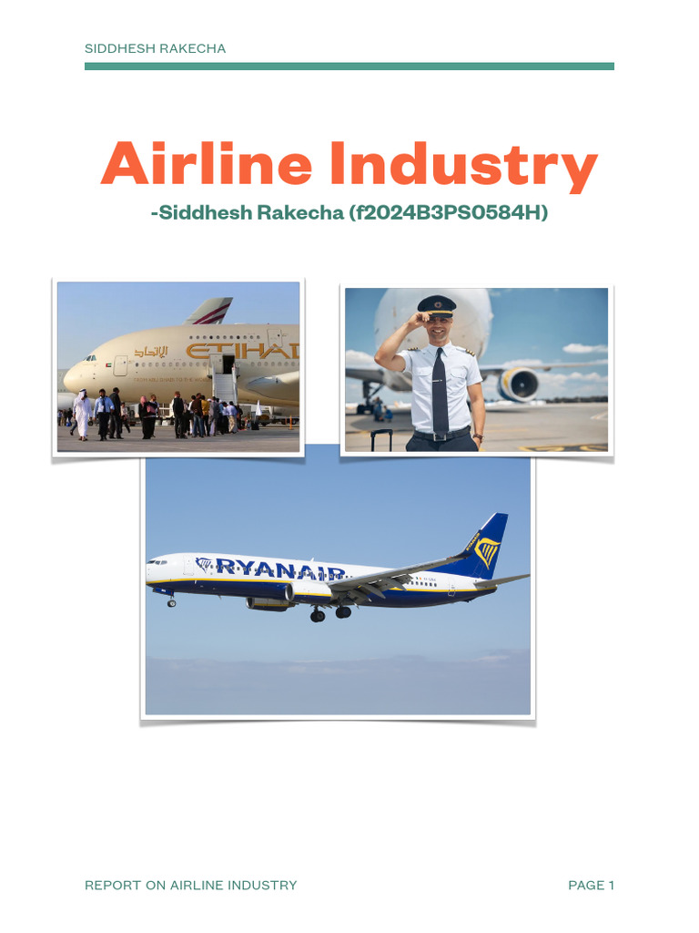 Airline Industry Overview and Insights | PDF | Airlines | Business
