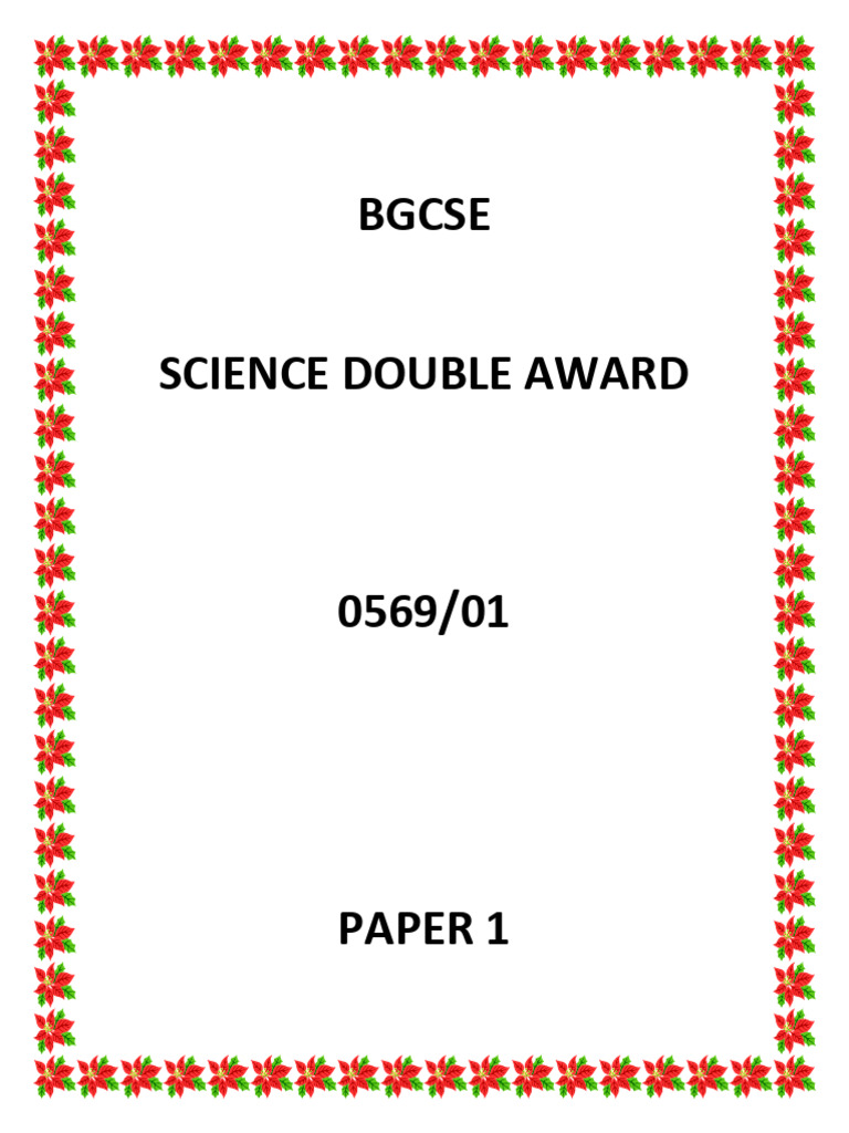 Bgcse Sda 1 2000-2019 (1) - 1 | PDF