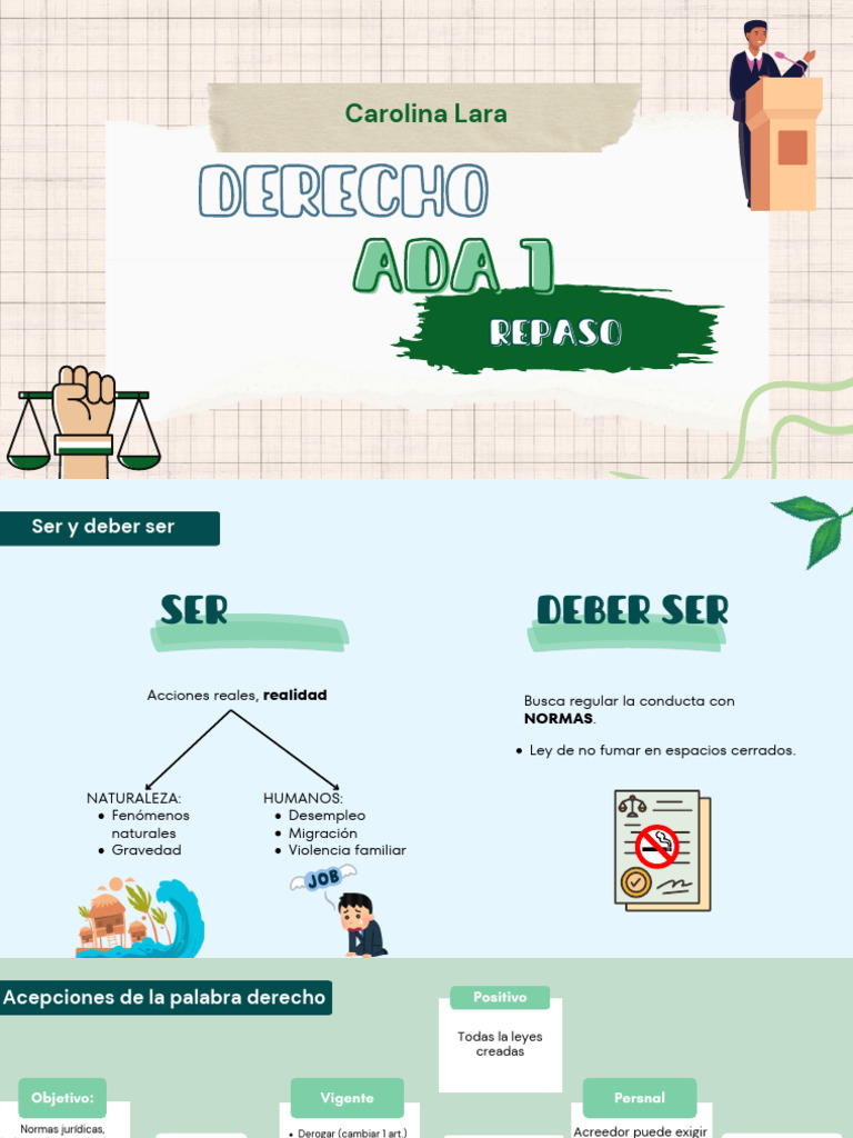 Repaso ADA 1 Derecho | PDF