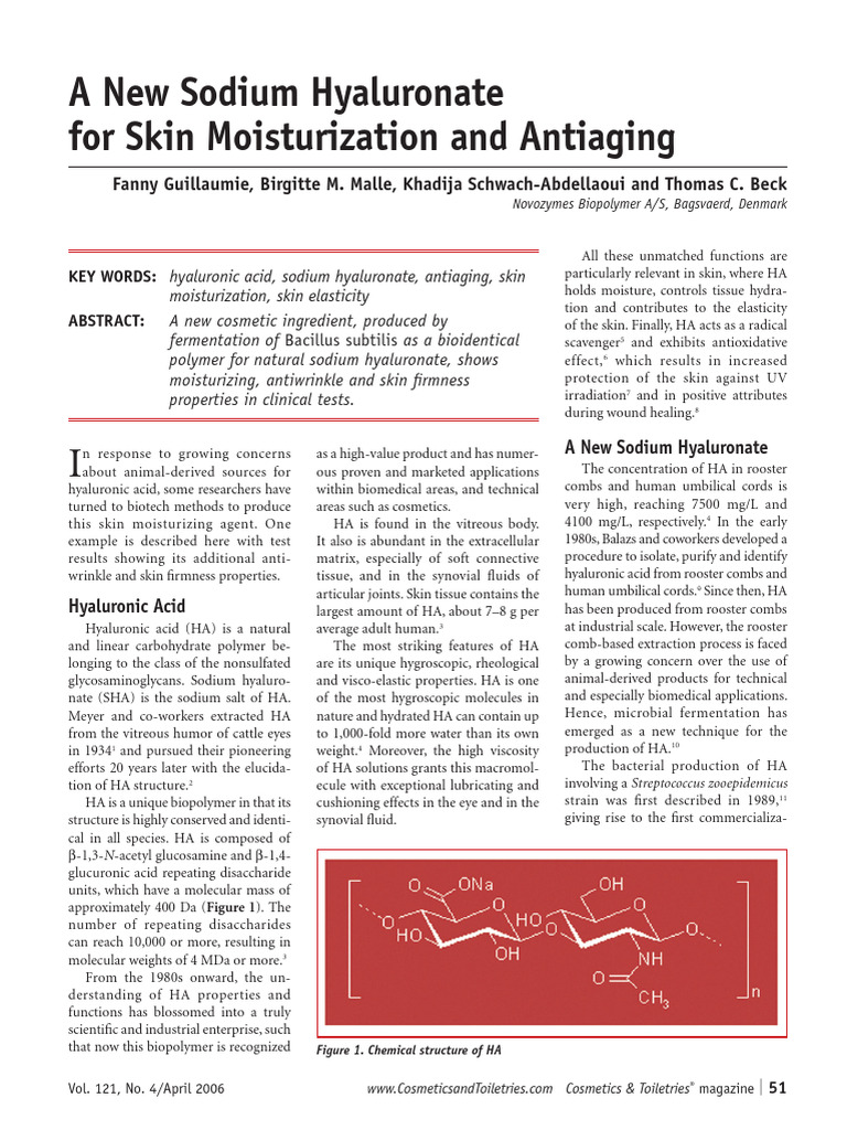 Sodium Hyaluronate | PDF
