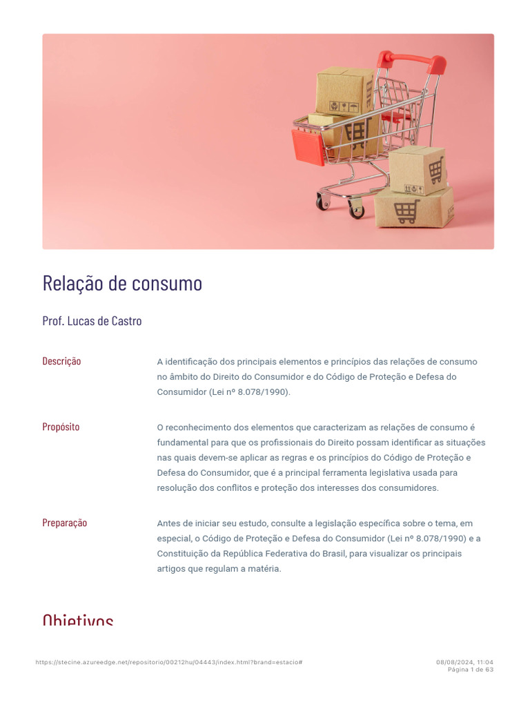 Relação de Consumo | PDF