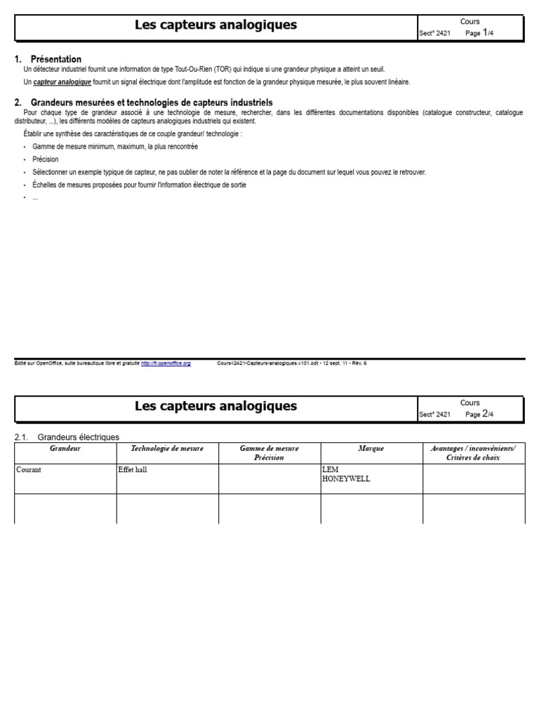 Cours i2421 capteurs analogiques v101 pdf