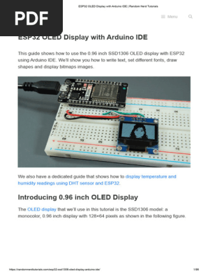 Esp32 Oled Display With Arduino Ide Random Nerd Tutorials Learn ESP32