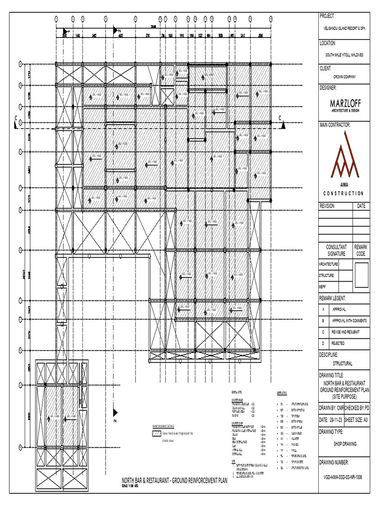 North Bar & Restaurant - Ground Reinforcement Plan: Aima C O N S T R U ...
