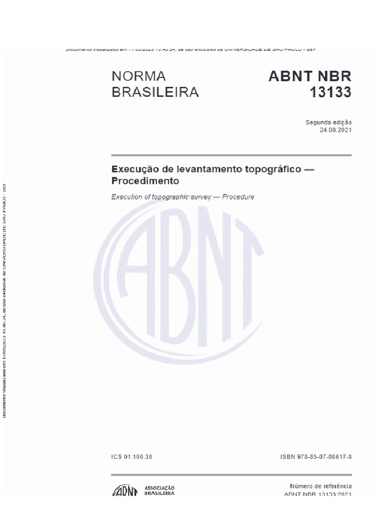 NBR 13133 (Nova) | PDF