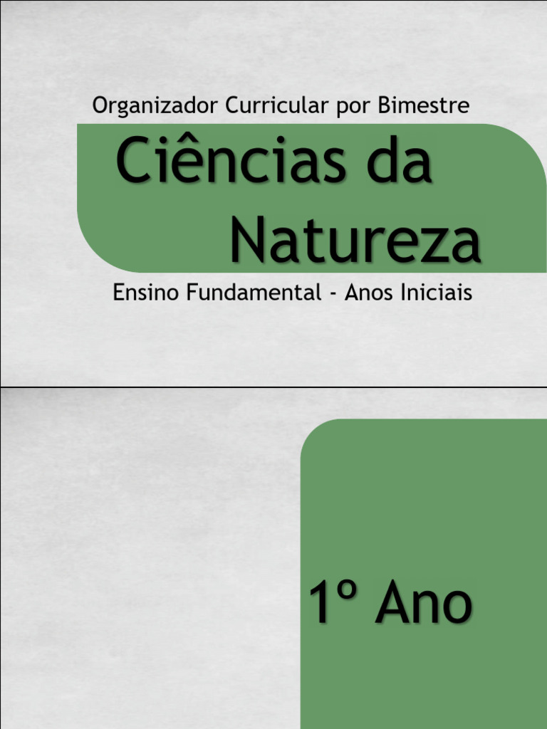 Ciências Da Natureza - Anos Iniciais - II Unidade | PDF