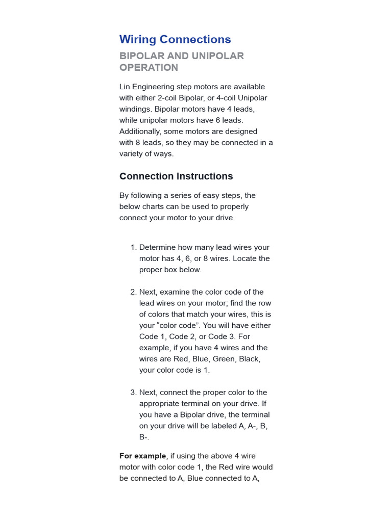 Motor Wiring Diagrams | PDF