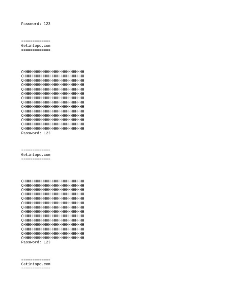 Password 123 - New | PDF