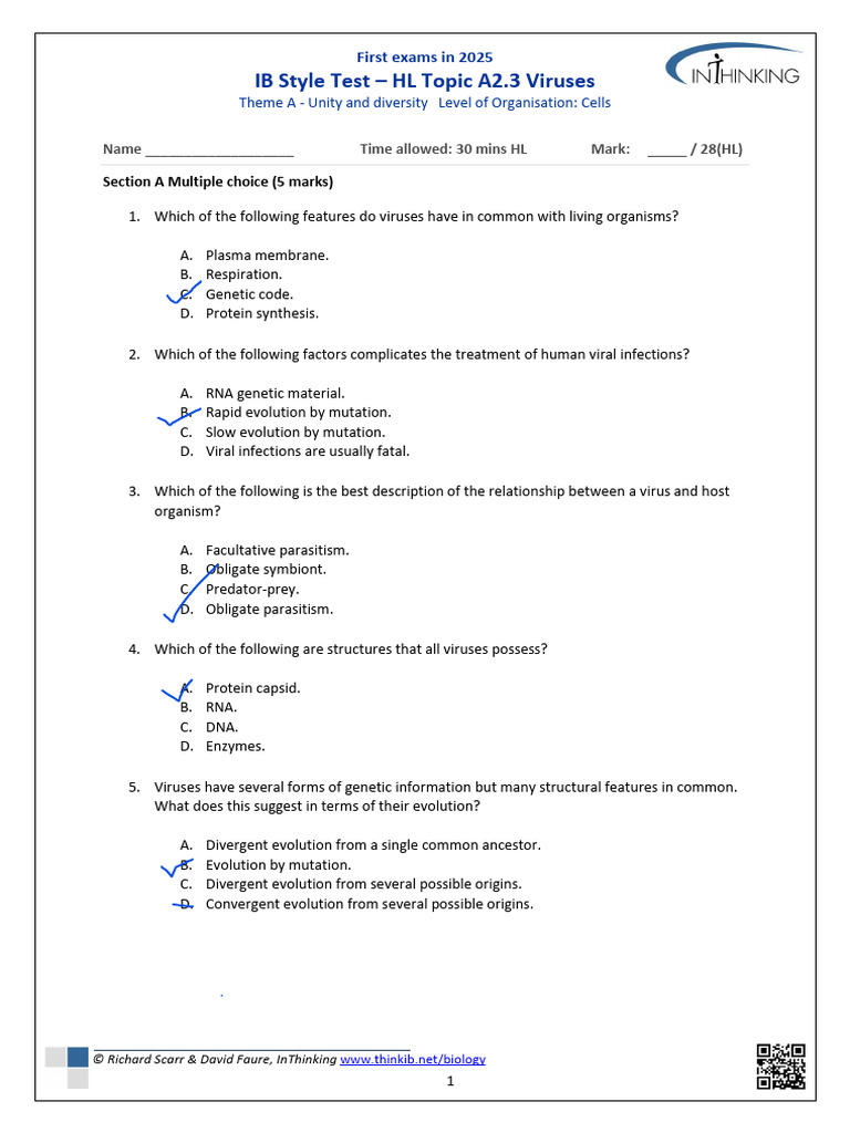 A2 3 2025 Topic Test | PDF