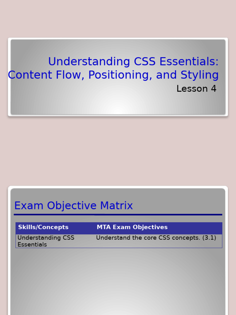 Chapter 3a CSS | PDF