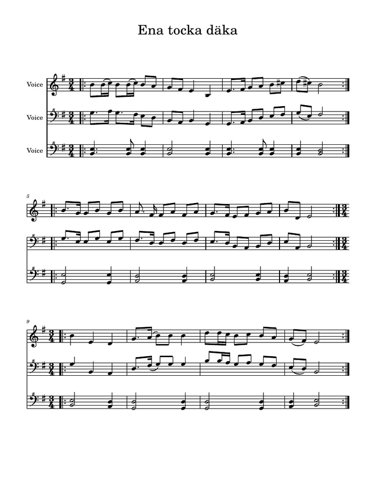 Ena Tocka Daka Clef De Fa PDF