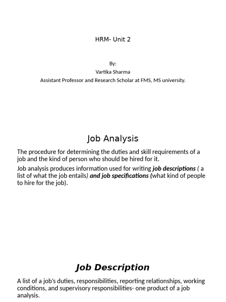 HRM - Unit 2 | PDF