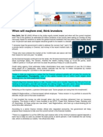 Manglorean News - Oct 13, 2008 - When Will Mayhem End, Think Investors