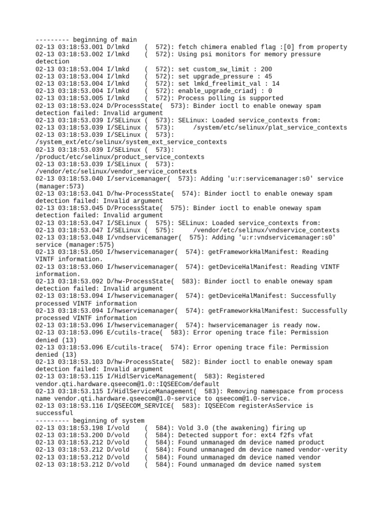 Logcat Prev CSC Log | PDF