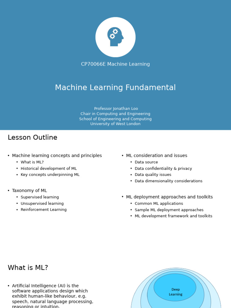 Fundamentals of ML 1 | PDF | Machine Learning | Dependent And ...