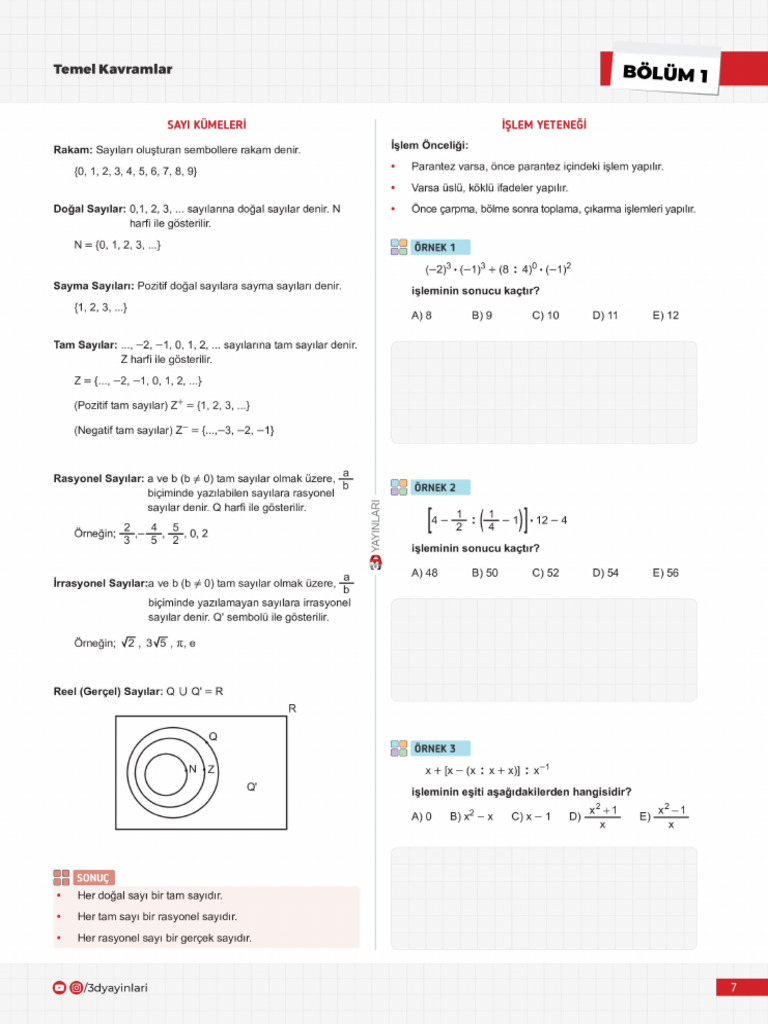 3D TYT Matematik VDD - Eyüp B.-Sayfalar-1-7-40 (1) - 1-14 | PDF