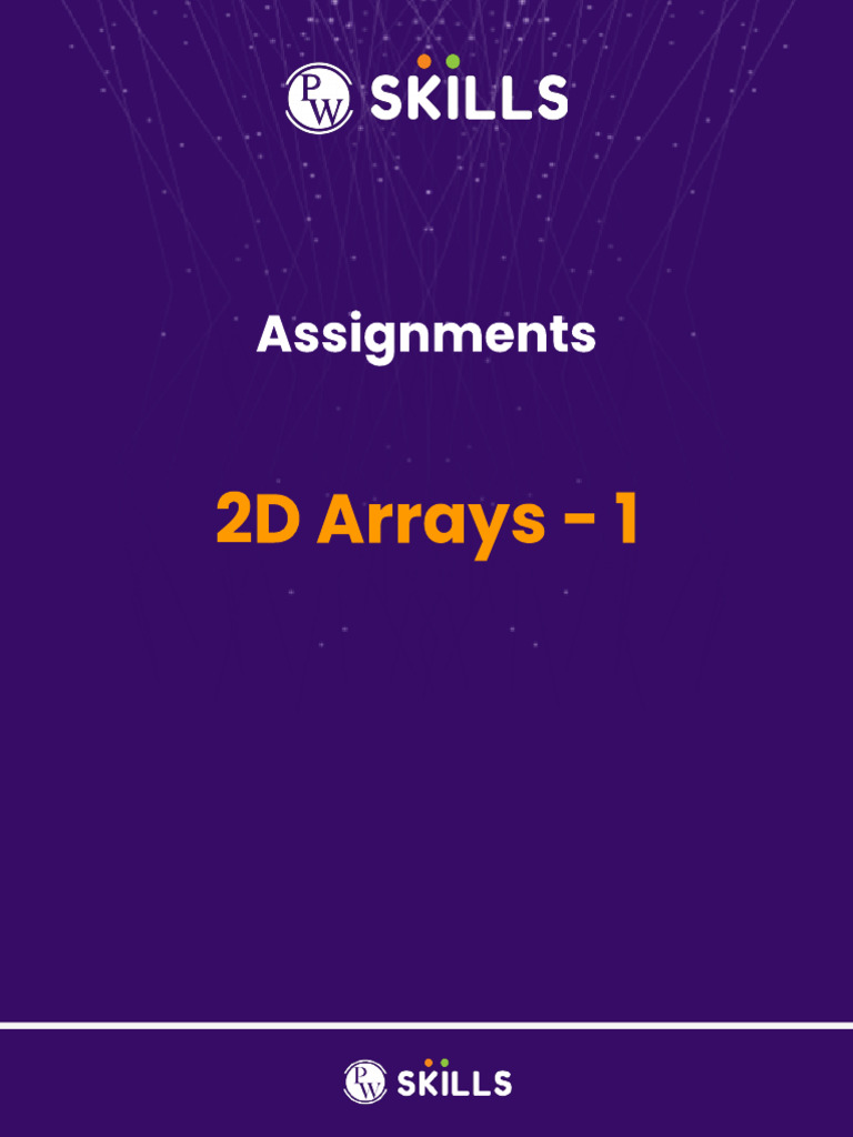 2D Arrays | PDF