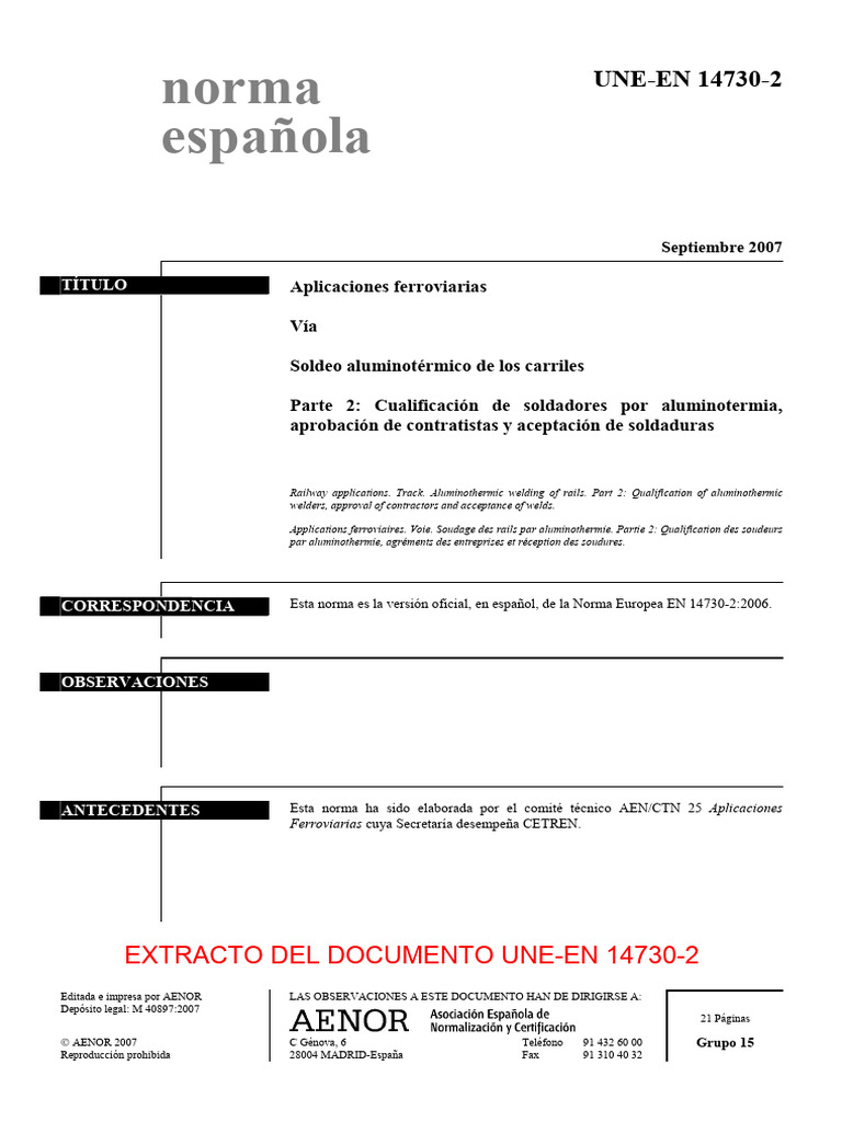 (Ex) Une en - 14730 2 2007 | PDF