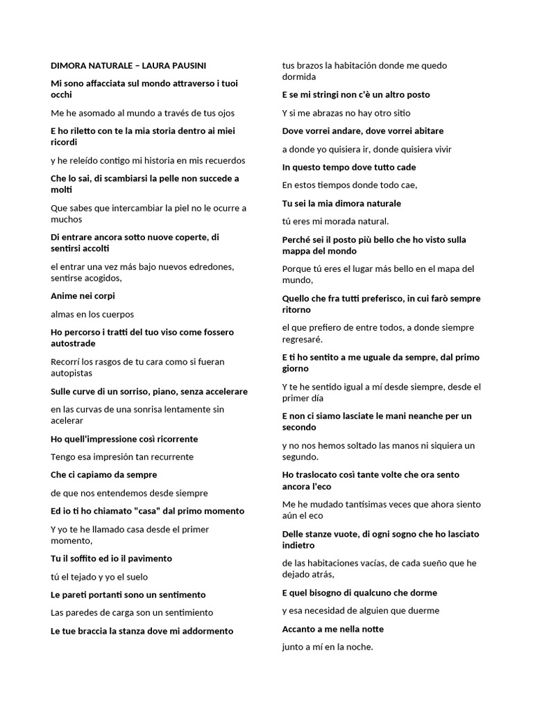 Canzone | PDF