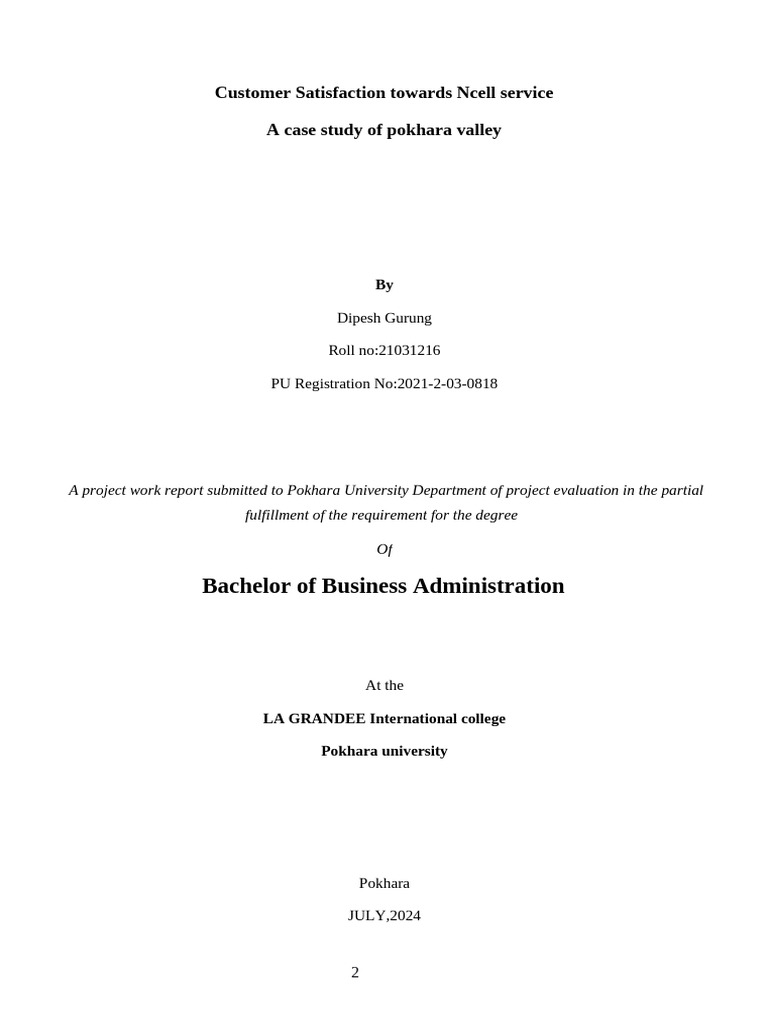 Final Report. | PDF