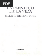 De Beauvoir Simone - La Plenitud de La Vida - Memorias 2 | PDF