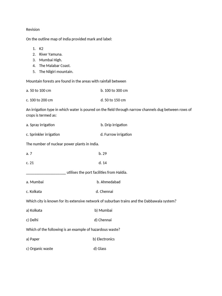 Icse Geography | PDF