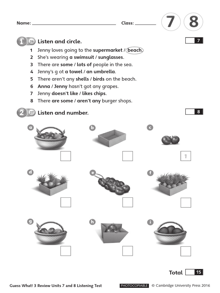 U8 Rev Test | PDF