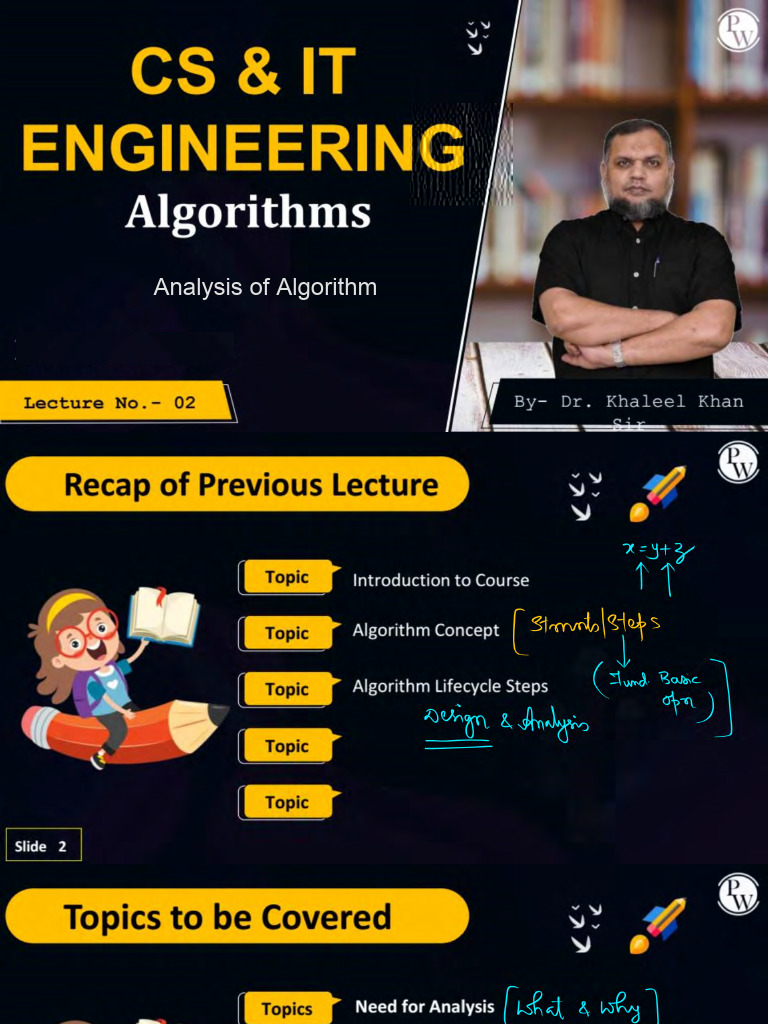 64b6ccd054875a00183ec273 ## Analysis of Algorithm 02 Class Notes | PDF