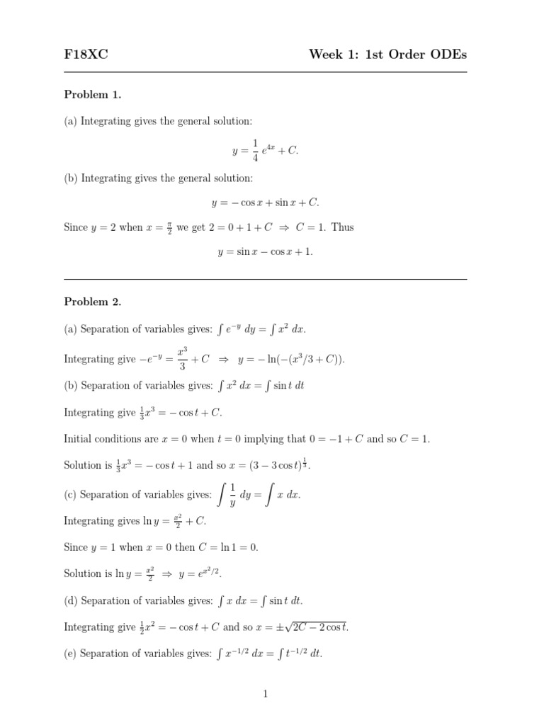 Sol Week 1 | PDF