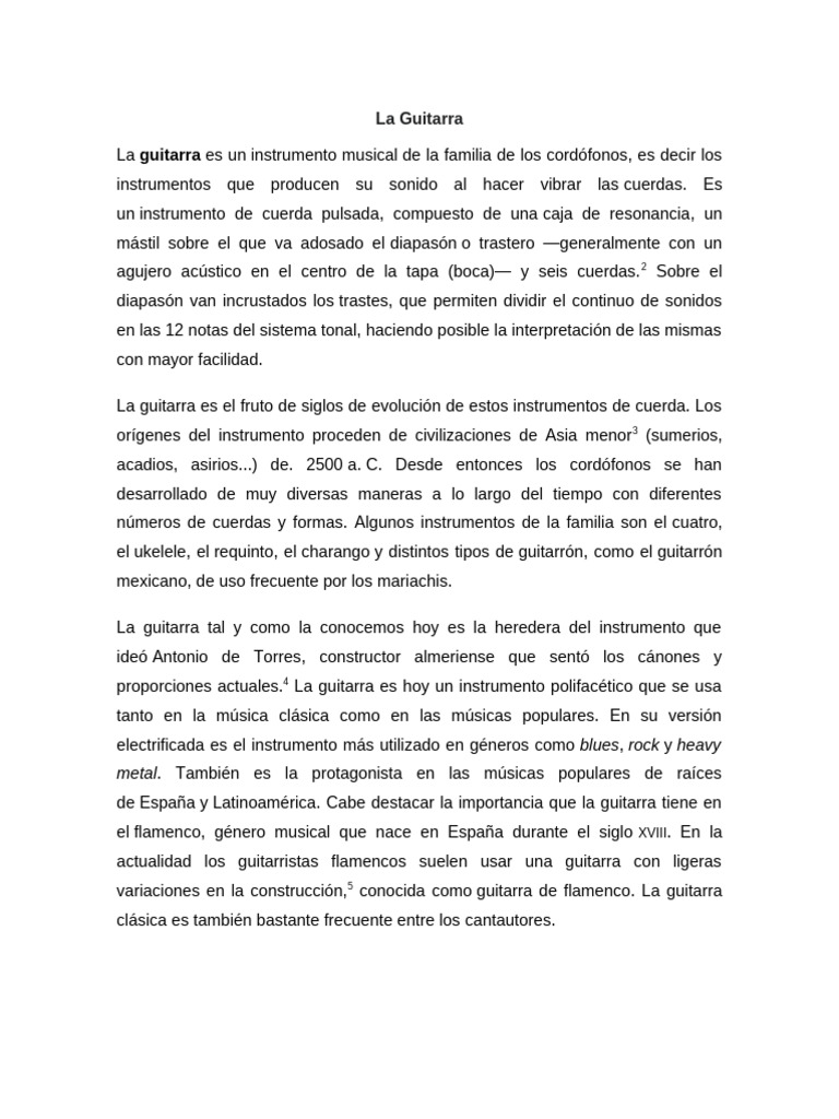 La guitarra pdf