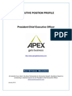 Executive Profile APEX President-CEO